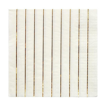 Servetten - Gold Stripe L - Meri Meri
